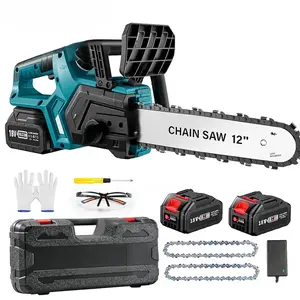 12-Inch Brushless Electric Chainsaw For Makita Battery Cordless Chain Saw Firewood Tree Cutting Garden Pruning Power Tool