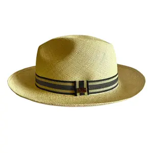 Genuine Panama Hat – Handwoven in Ecuador | Classic Straw Fedora + Gift Box