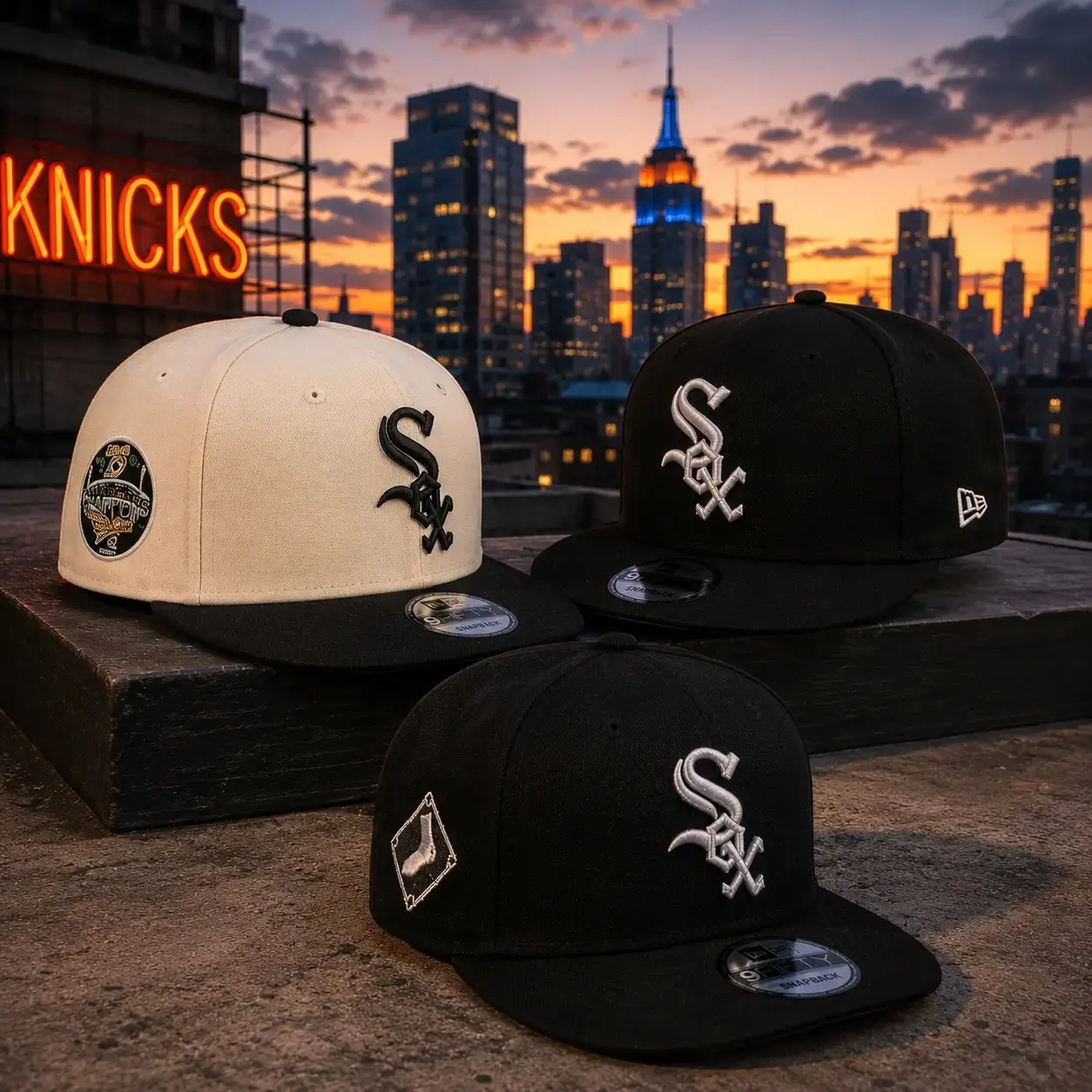 2026 New Era Chicago White Sox 9FIFTY Snapback Hat Adjustable Flat Brim Baseball Cap Premium Streetwear Unisex Limited Edition Collection