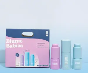 Blume Babies: Travel Size Kit Meltdown Acne Oil (10mL), Milky Fade Serum (10mL), Meltdown Gel Cream (15mL)