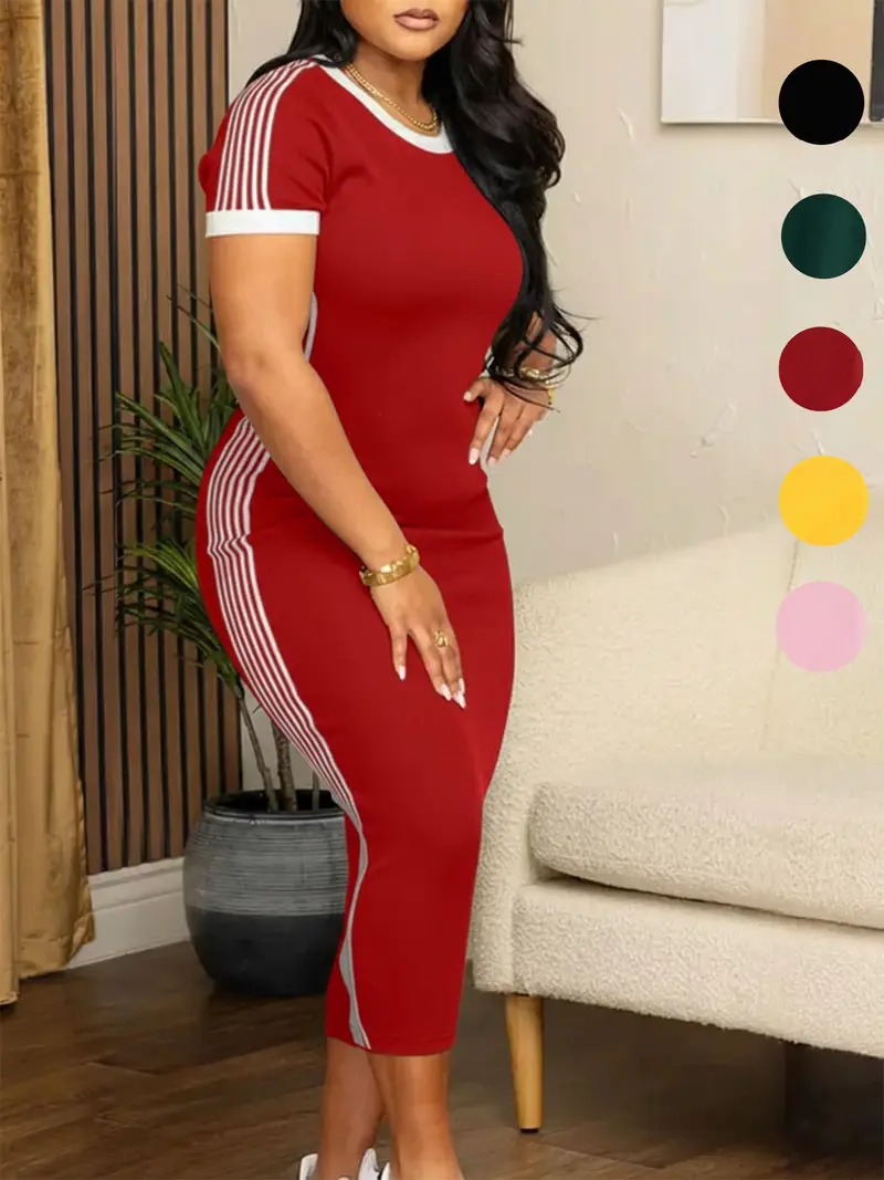 red striped dress - TikTok Shop