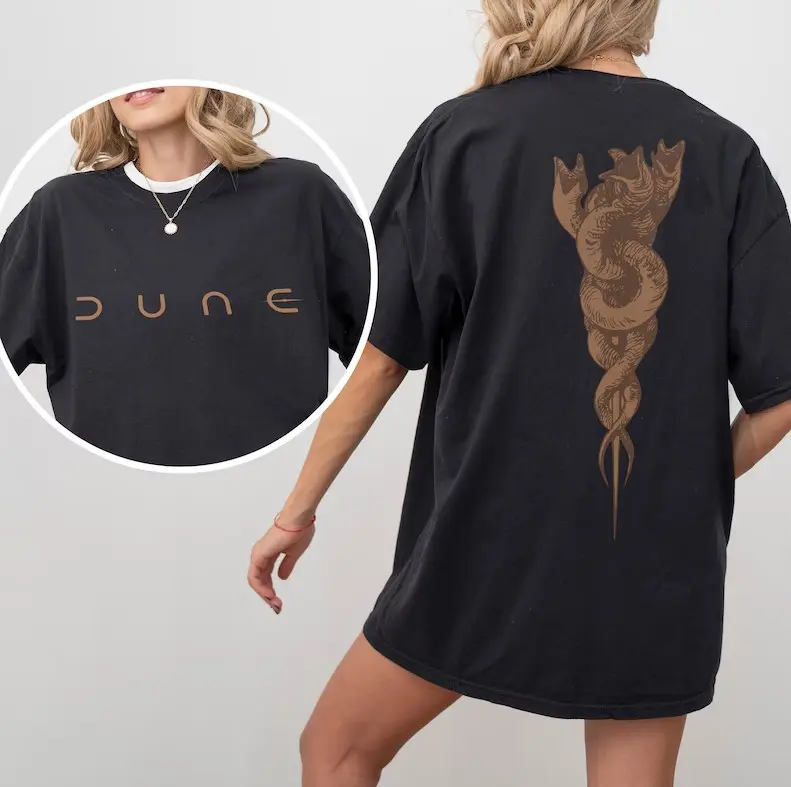Dune Sandworm Graphic 2 Sides T-Shirt