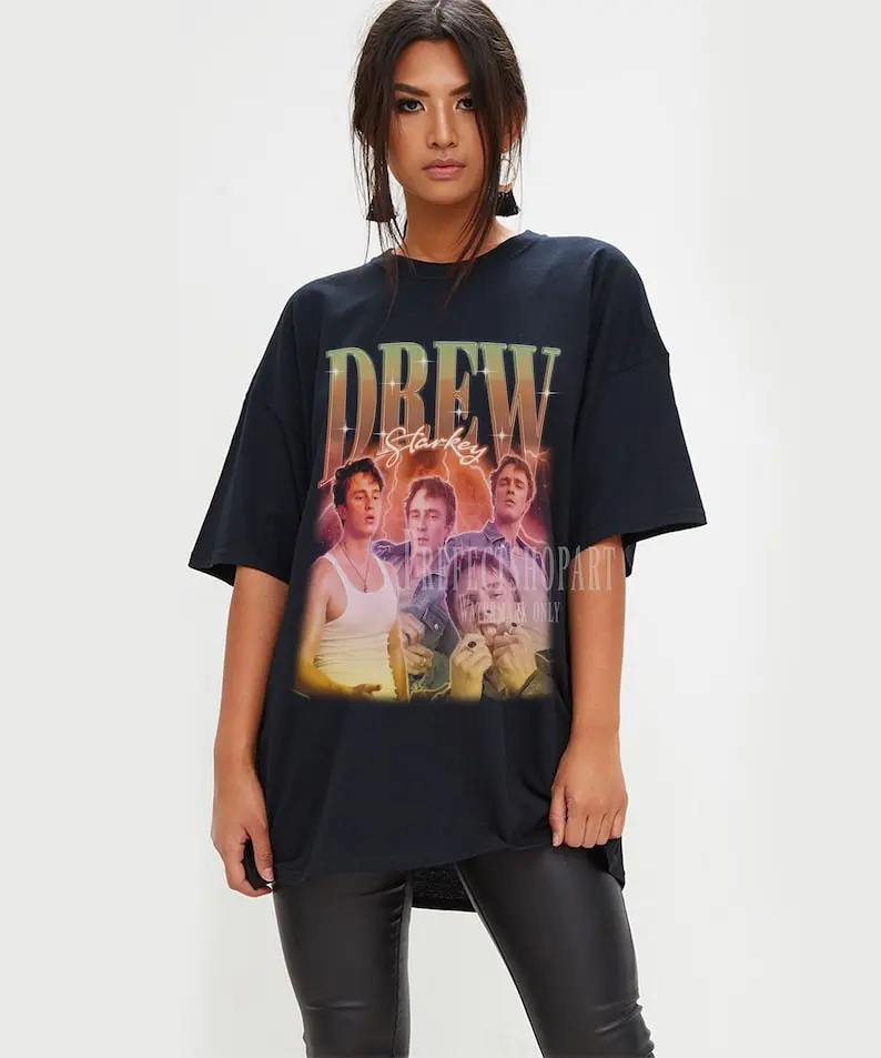DREW STARKEY Retro T-shirt - Drew Starkey Bootleg Tees, Drew Starkey Long Sleeve Shirt, Drew Starkey Homage Shirt, Drew Starkey Kids Tee