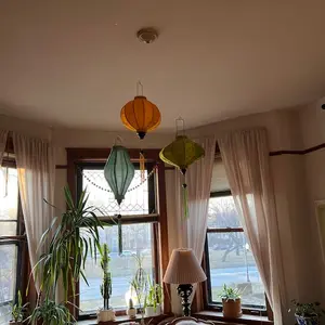 3pcs Hoi An Bamboo Silk Lantern 35cm 3pcs Hoi An Bamboo Silk Lantern 35cm