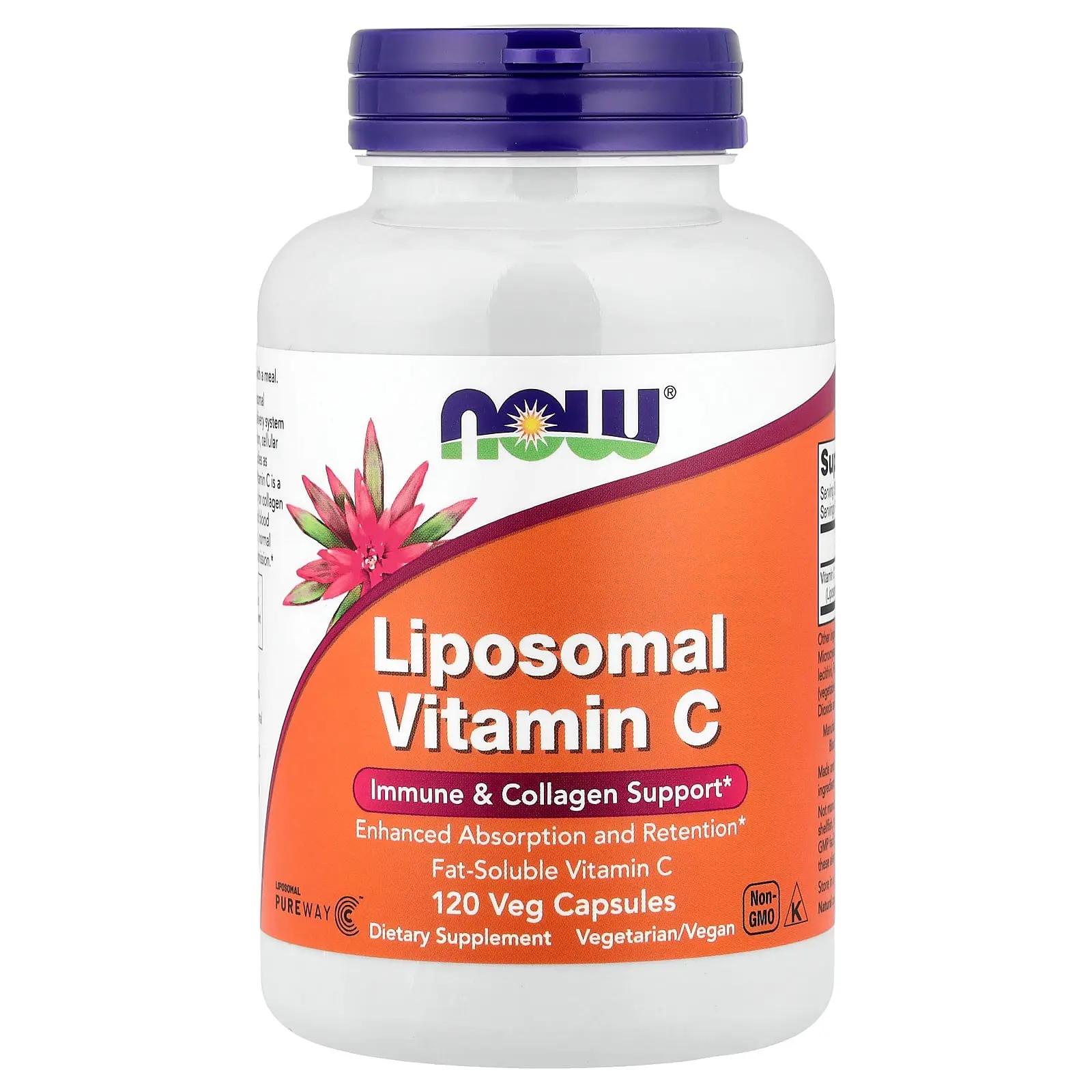 NOW Foods Liposomal Vitamin C, 120 Veg Capsules (500 mg per Capsule) NOW Foods Liposomal Vitamin C, 120 Veg Capsules (500 mg per Capsule)