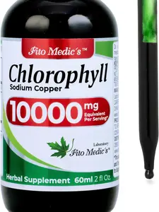 FITO MEDIC'S Lab | Liquid Chlorophyll | Chlorophyll Liquid Drops | 50 mg 200:1 Ratio Extract per Serving.