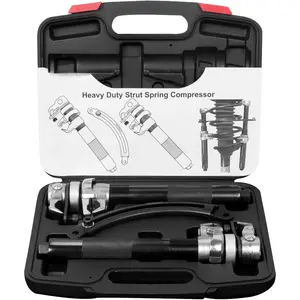 2- Coil Spring Compressor Tool Heavy Duty Macpherson Strut Spring Compression Set with Safety Jaws and Holder, Max Load.2645LB