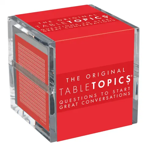 TableTopics The Original Conversation Starters - 135 Conversation Cards for Engaging Friends and Family and Breaking the Ice at Events
