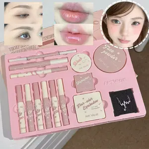 Ladies Cosmetic Set - Delicate Design 2-in-1 Blush Lipstick for Flawless Makeup Cosmetics Kit Ladies Cosmetic Set - Delicate Design 2-in-1 Blush Lipstick for Flawless Makeup Cosmetics Kit