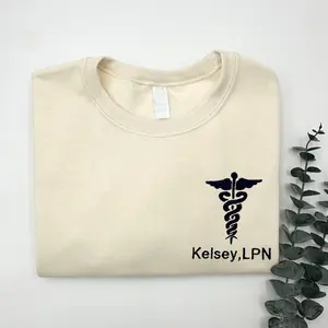 Embroidered LPN Sweatshirt | Licensed Practical Nurse Crewneck | Nursing School Pullover | Custom Nurse Graduation Gift | Nurse Appreciation Top