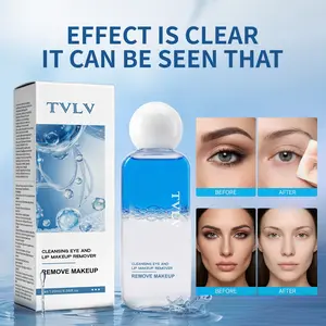 Refreshing and gentle makeup remover, deep makeup remover, three in one facial, eye and lip cleansing and makeup remover, Eye Makeup Remover Liquid