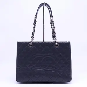 Pre-owned CHANEL Leather Tote Bags Grand Shopping Tote Quilted Caviar B20889