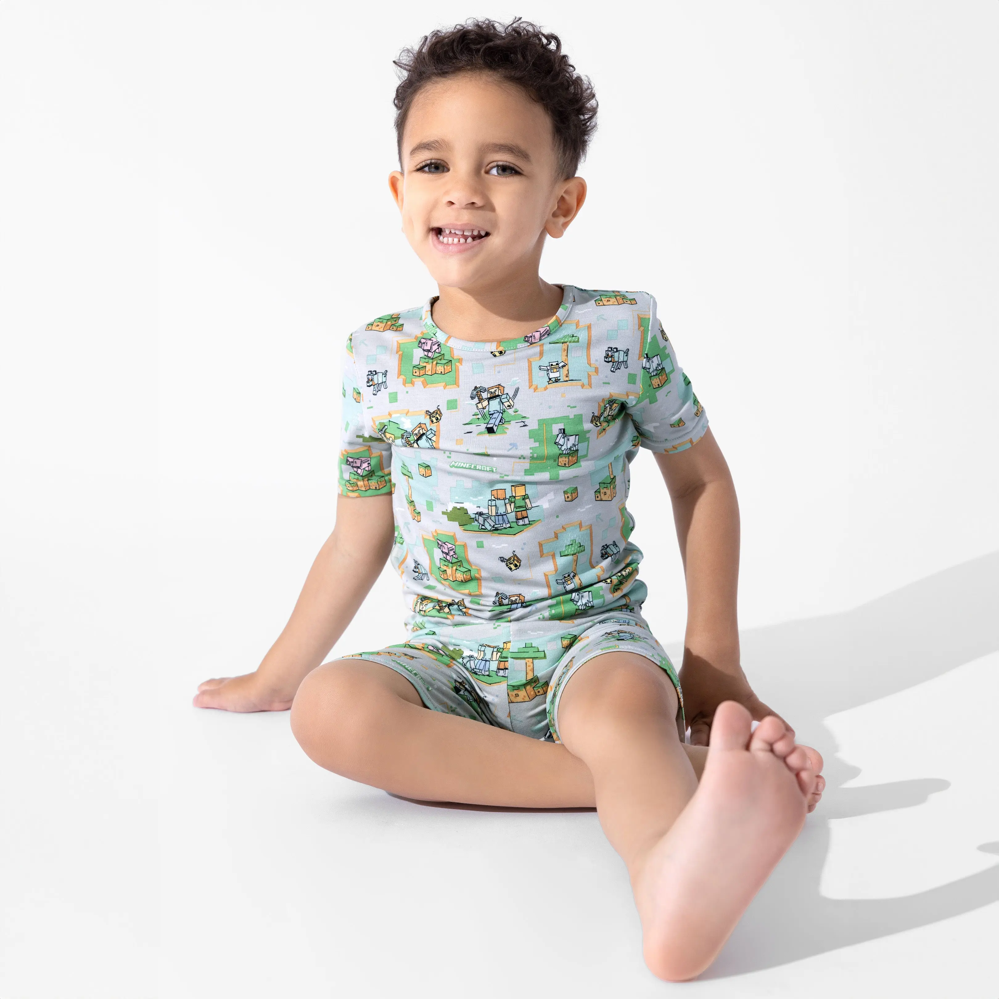 Minecraft: Overworld Dreams Bamboo Kids Pajama Short Set