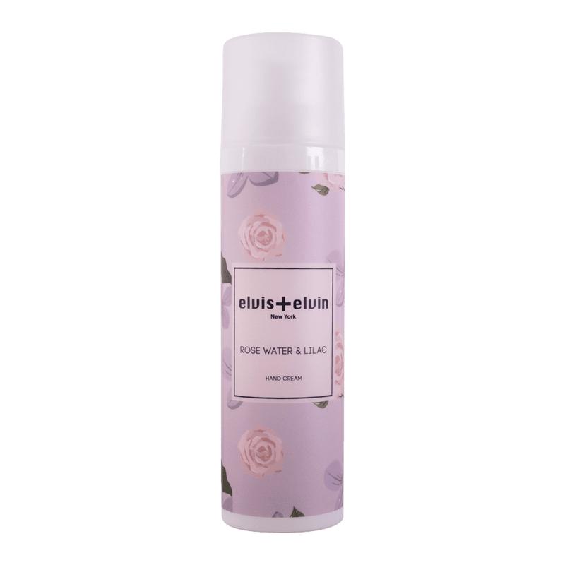 Elvis+Elvin Labs Silky Flower-Infused Rose Water & Lilac Fragrance Hand Cream with Orange Citrus Notes, Contains Alcohol & Benzyl Benzoate, Non-Greasy Deep Moisture for Rough, Dry, Damaged Skin, 24-Month Shelf Life, Long-Lasting Floral Veil
