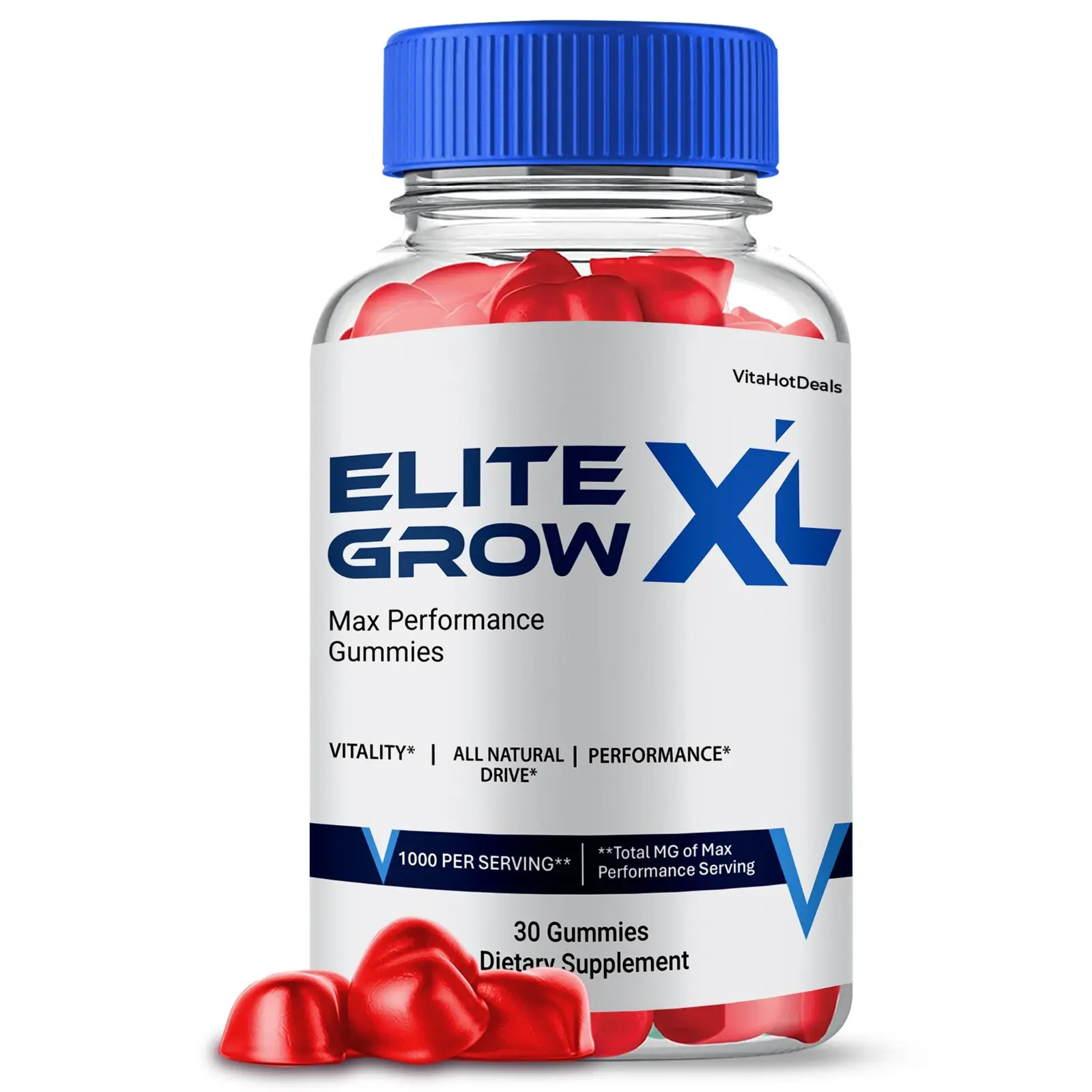 Elite Grow XL Gummies for Men, Max Strength, EliteGrow XL Supplement