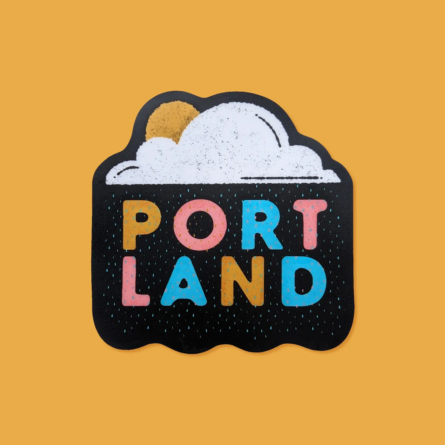 Portland Rain Cloud Sticker