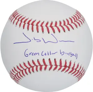 Jacob Wilson Athletic's Autographed Baseball with "Green Collar Baseball" Inscription - Fanatics Authentic Certified