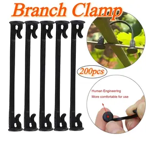 200pcs fixed clip garden gardening fixed clip plant support sapling branch fixed clip blueberry seedling hook bonsai multifunctional gardening clip grape blueberry clip kiwi fruit binding clip