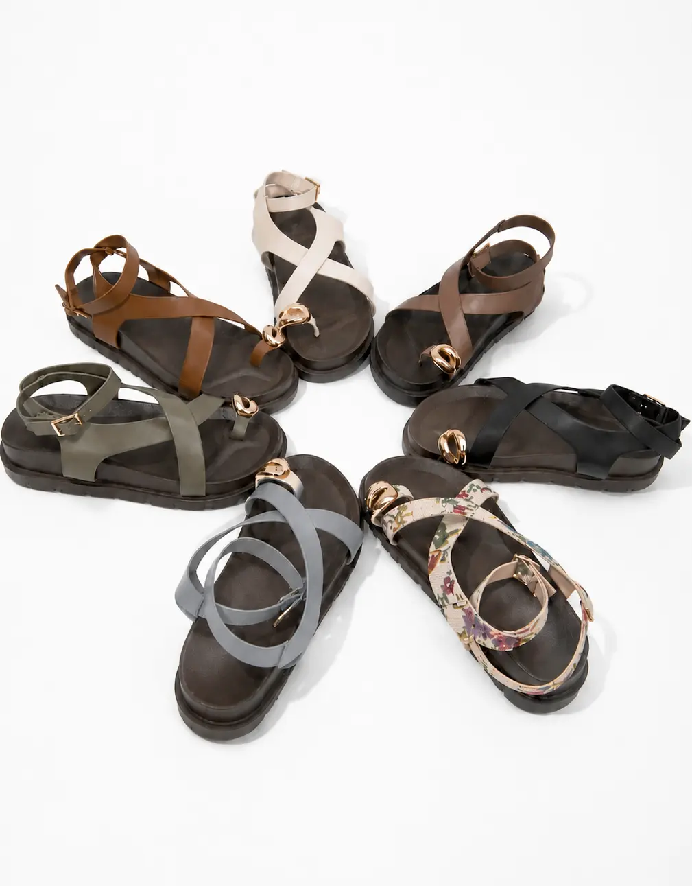 Promise | Toe Ring Flatbed Sandal