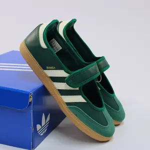 Adidas Samba Jane Collegiate Green White Gum Women's Sneaker - Authentic Brand New Shoes JR7340