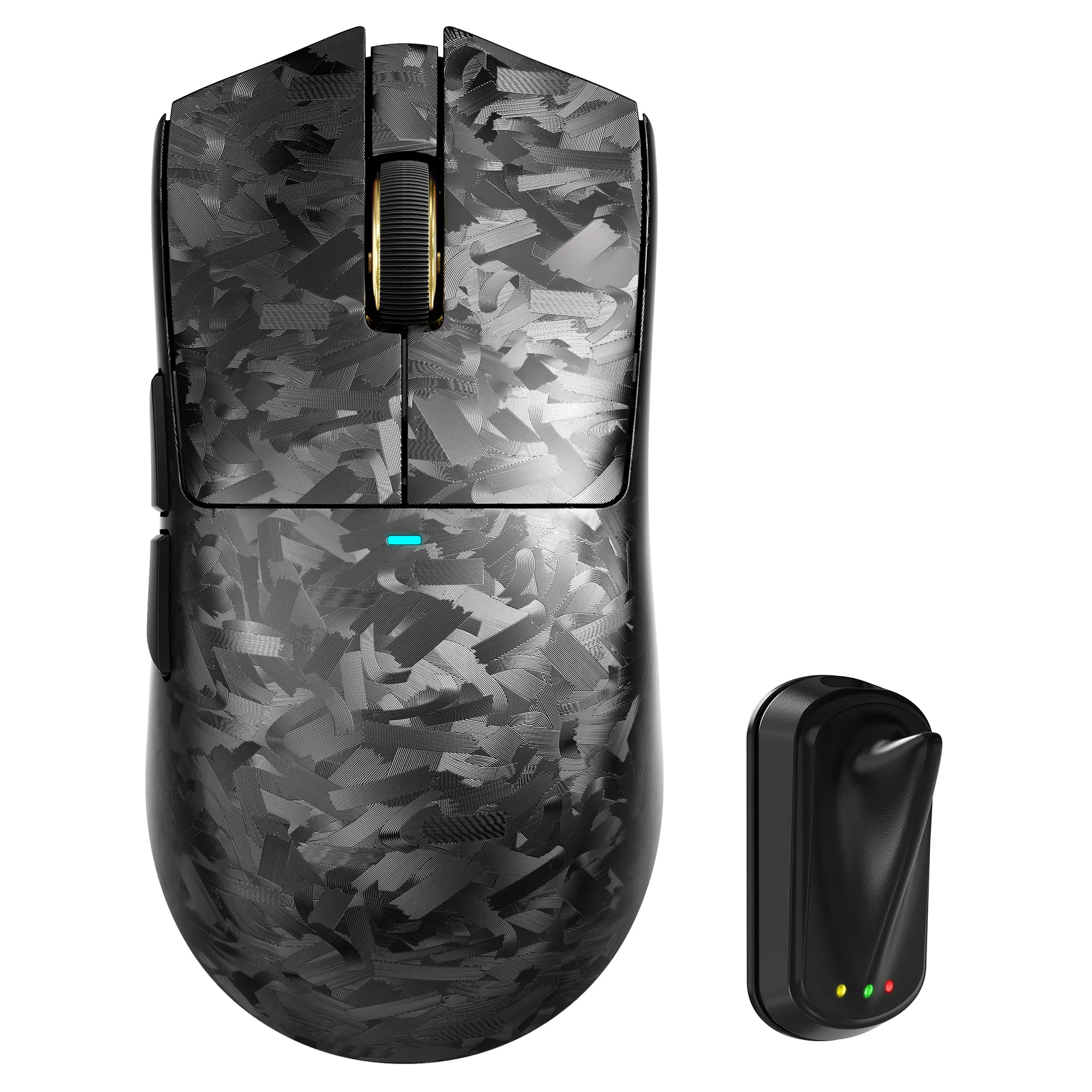 summerwins ATTACK SHARK X11 Ultra 8K Carbon Fiber Wireless Gaming Mouse - PAW3950 MAX Sensor, 42000 DPI, 63g Lightweight, Nordic 54L15 MCU Chip, Wired/BT/2.4Ghz Tri-Mode, 100M Clicks, Programmable Mouse for Gaming, Compatible with PC Mac