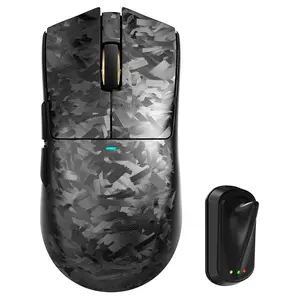 ATTACK SHARK X11 Ultra 8K Carbon Fiber Wireless Gaming Mouse with 42000 DPI-PAW3950 MAX Sensor-63g Lightweight,Nordic 54L15 MCU Chip,Wired/BT/2.4Ghz,100 Million Clicks,Programmable for PC Mac