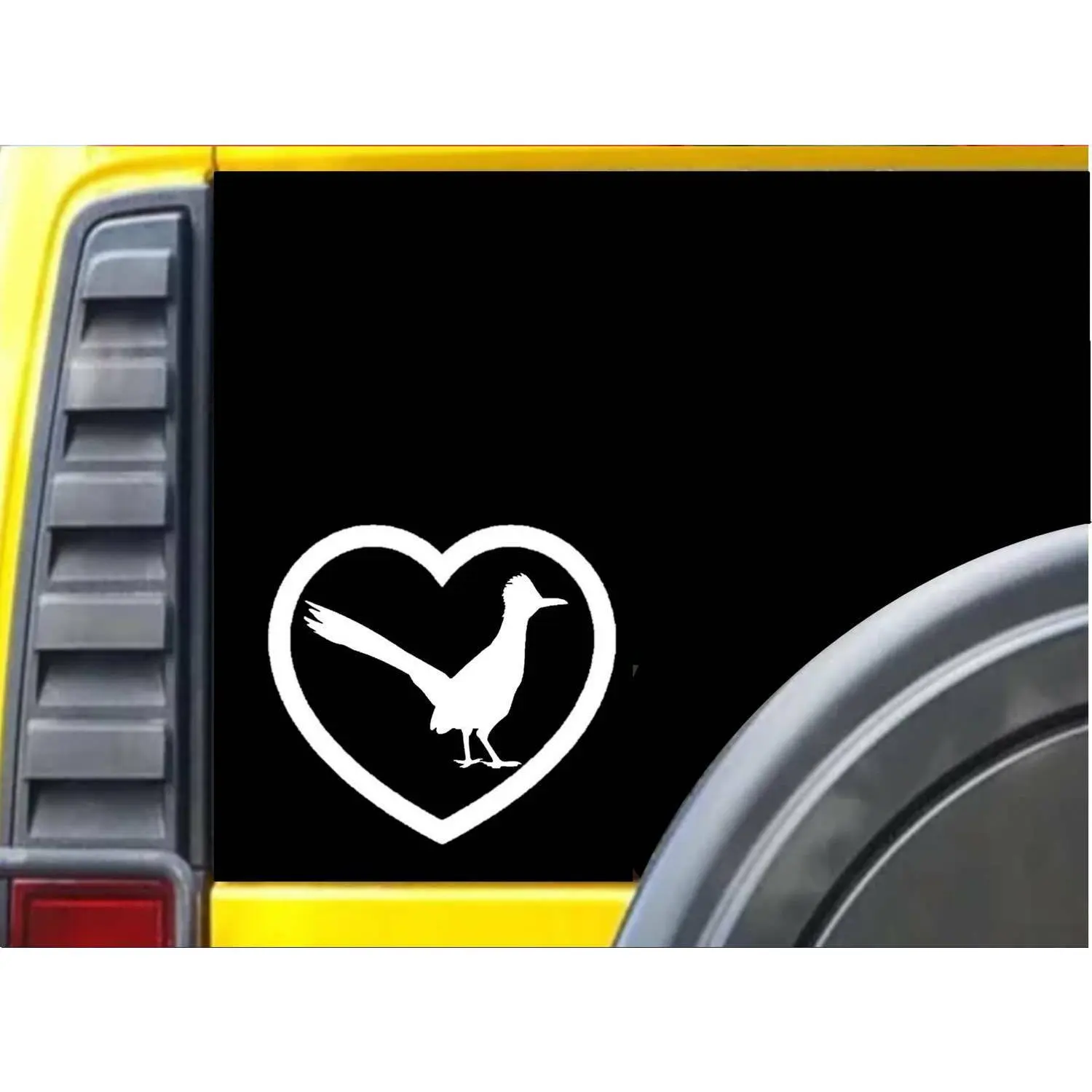 Roadrunner Heart Bird K315 6 inch decal sticker