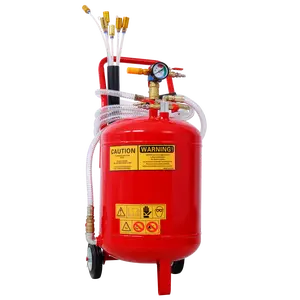 Oil Extractor, Portable Air Pneumatic Waste Oil Garage Extractor Drain Draine Tank Professional Fluid Evacuator, Portable, Integrated Level Gauge, Use with Oil, Transmission Fluid and Anti-F