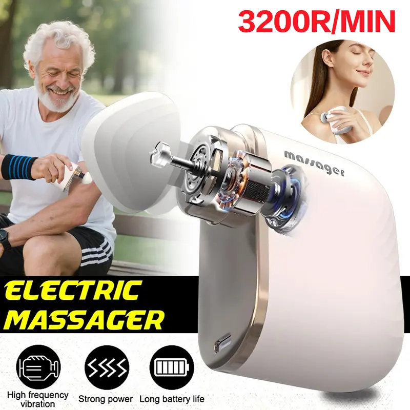 how does rabbit vibrator work Battery Operated Powerful Handheld Massager with LED Light for Body Pain  Release main image 0