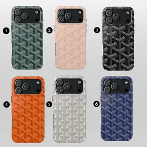 Luxury Parisian Dogtooth Print TPU Cover For iPhone Accessories Durable Protect for iPhone 17 16 15 14 13 12 11 Pro Max