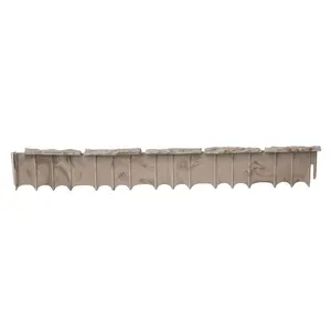 Suncast Quick Edge Resin Material 35 Inch Single Strip Lawn Edging, Flagstone