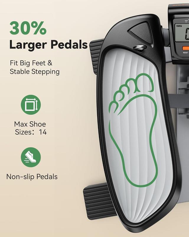 Stair Stepper,Twist/Mini Stepper for Exercise at Home,Step Machine with Resistance Bands for Full Body Workout, 350lbs+ Capacity