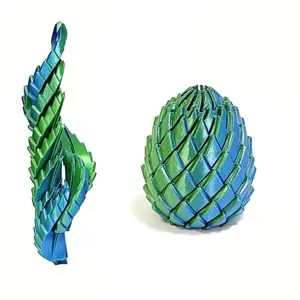 3D Printed Twist Egg, Pla Eco-Friendly Material, High Aesthetic Stress Relief Toy, Bendable and Transformable, Anxiety Relief, Gift for All Ages, Large Size, Multiple Colors Available