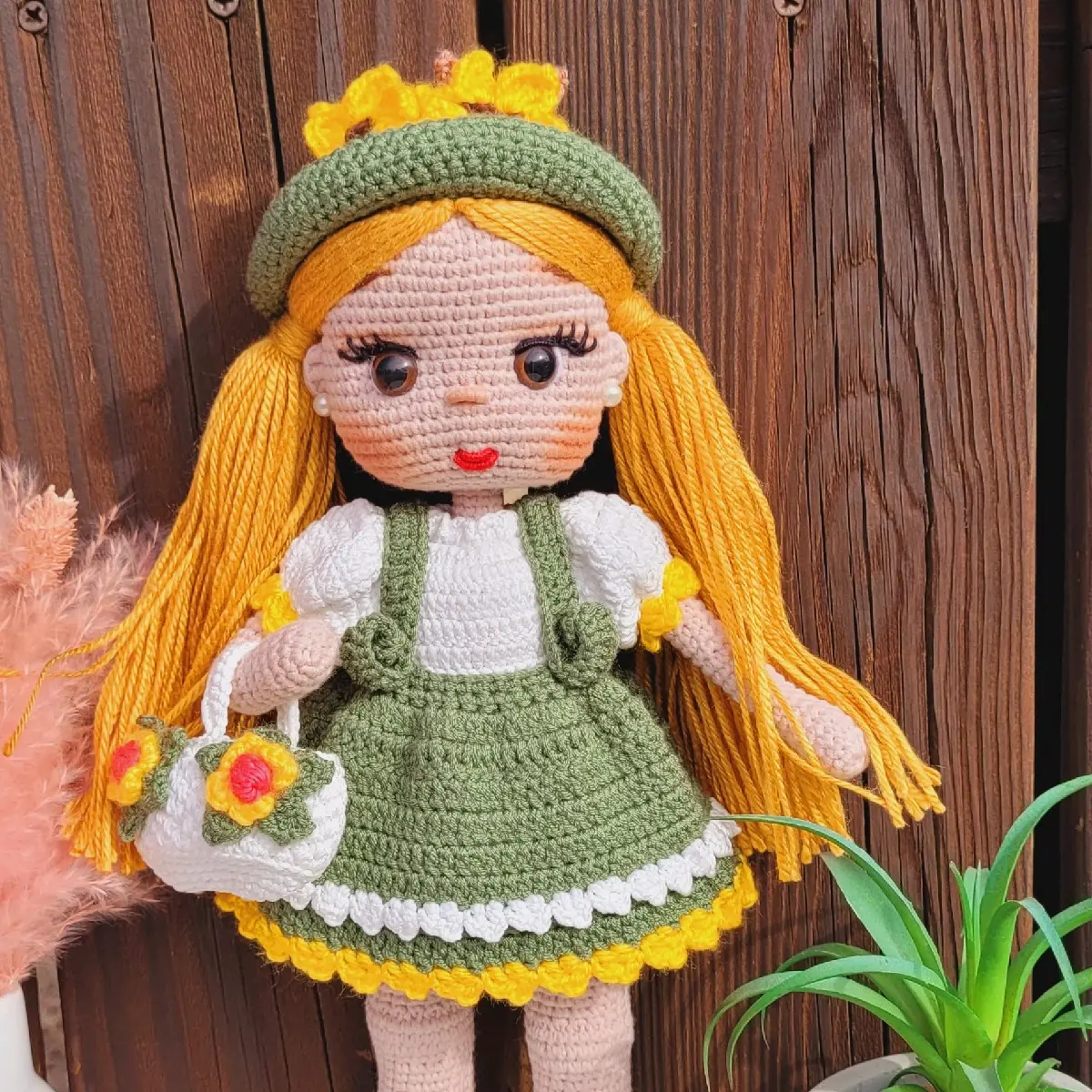Sunflower Crochet Doll