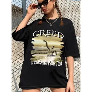 Vintage Creed Human Clay 1999 Tour Shirt, Creed Band 2024 Tour Summer of ’99 Tour, Creed Band Fan Shirt, Rock Band Creed Graphic Shirt Casual Cotton