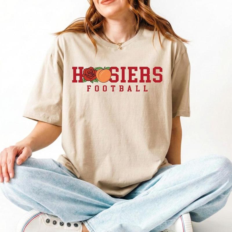 Indiana Football Bowl Champions Graphic Unisex T-Shirt Game Day Fan Gift Casual Cotton Tee L