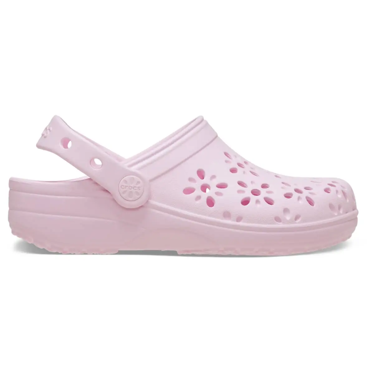 Crocs Kids Classic Floral Cut-Out Clogs