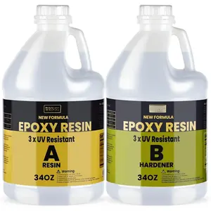 68OZ 3xUV Resistant  Kit,No Bubble &  Clear Epoxy  for Coating, Casting, Table Top,DIY, Bar Top, River Tables,  Art,  with High Gloss Finish