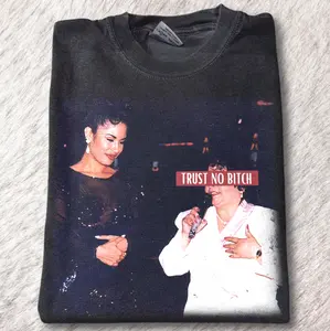 Trust No B!tch Gprahic T-Shirt, Selena T-Shirts, 90s Retro Shirt, Vintage Graphic Tee, Unisex Shirt Womenswear Menswear Top Streetwear Oufits, Gift For Men