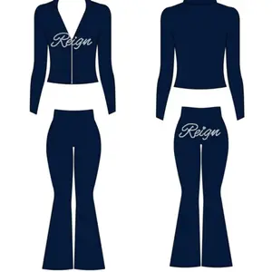 Reign Navy Blue Rhinestone Set