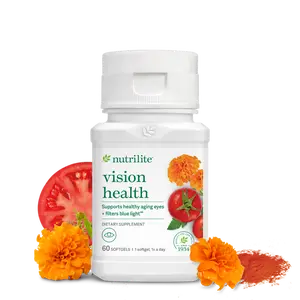 Nutrilite Vision Health Softgels 60 Count Lutein Zeaxanthin Eye Support Blue Light Wellness Formula for Digital Lifestyle Eye Comfort - Fitness, Healthcare