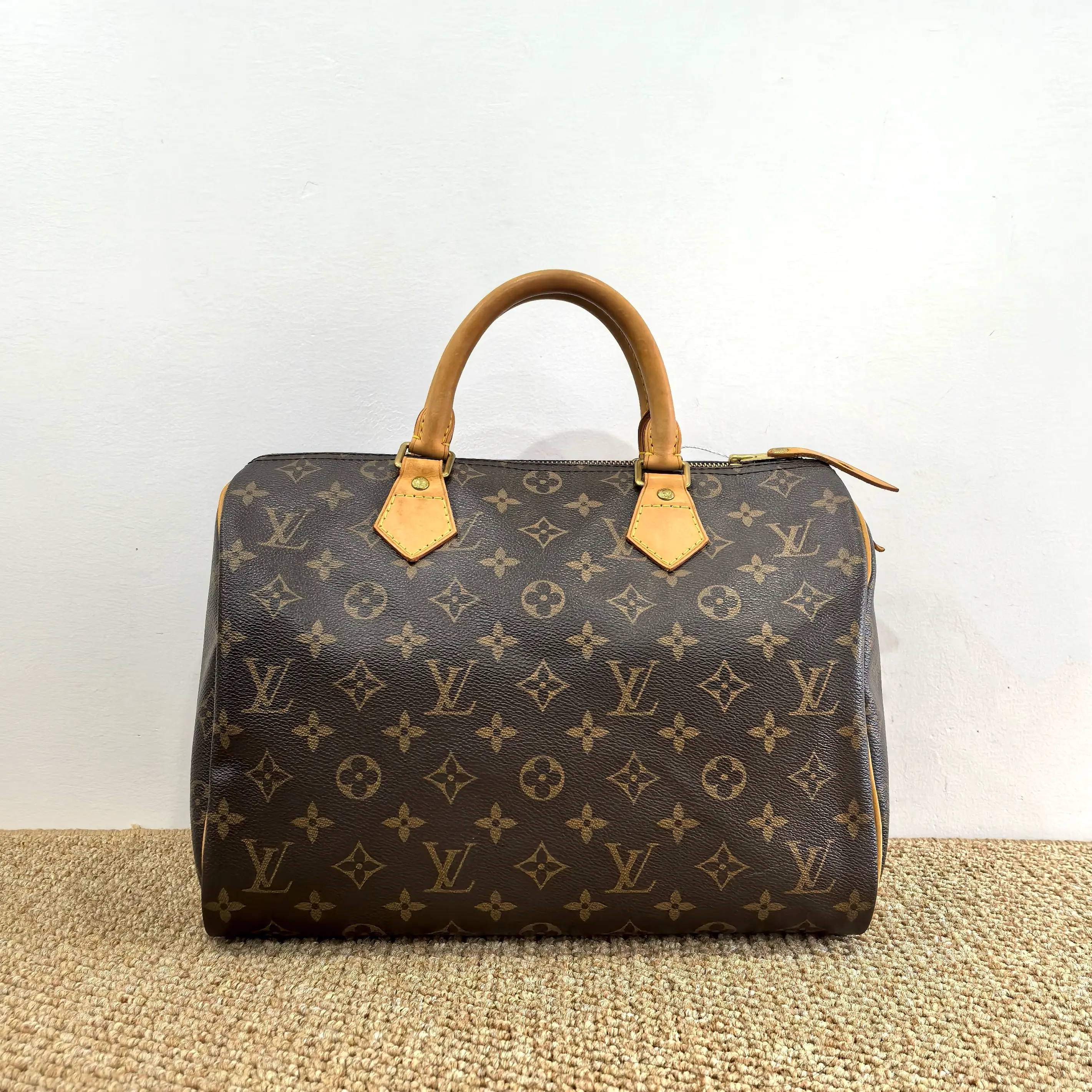 Pre-owned Louis Vuitton Speedy 30 Monogram Classic Canvas Handbag Authentic LV Bag