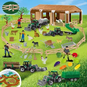 Farmer House Toy Set for Kids Aged 3+, Indoor & Outdoor Play, Enhances Basic Color Recognition, Perfect Holiday Gift for Family Time, Building Kit