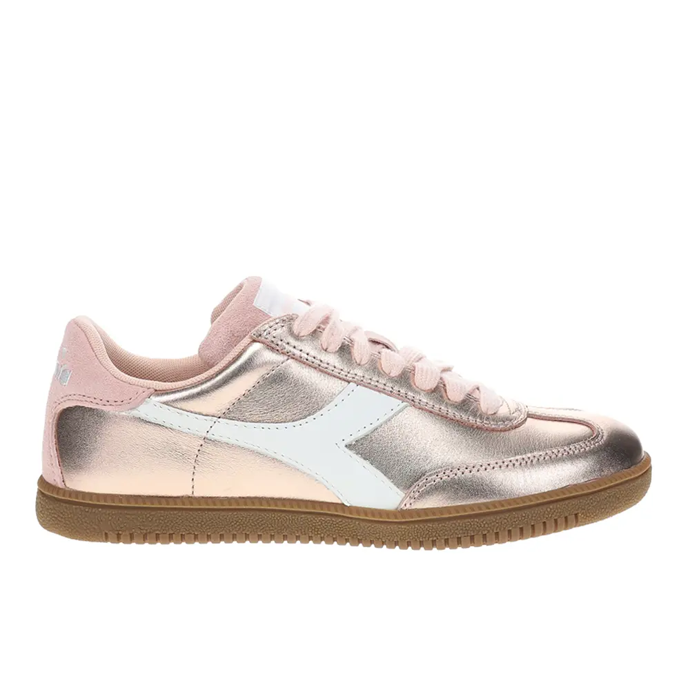 diadora Mens Trainer Metallic Lace Up Sneakers Shoes Casual - Pink
