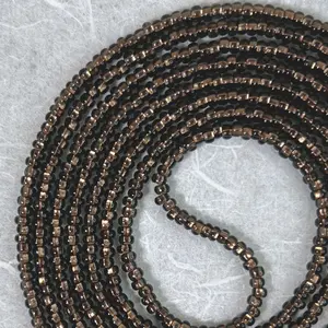 CHAI - Tie On Waist Beads - 45 to 60 inches Waistbeads - Brown Waistbeads - Fall Waistbeads - Beaded Fashion Body Jewelry