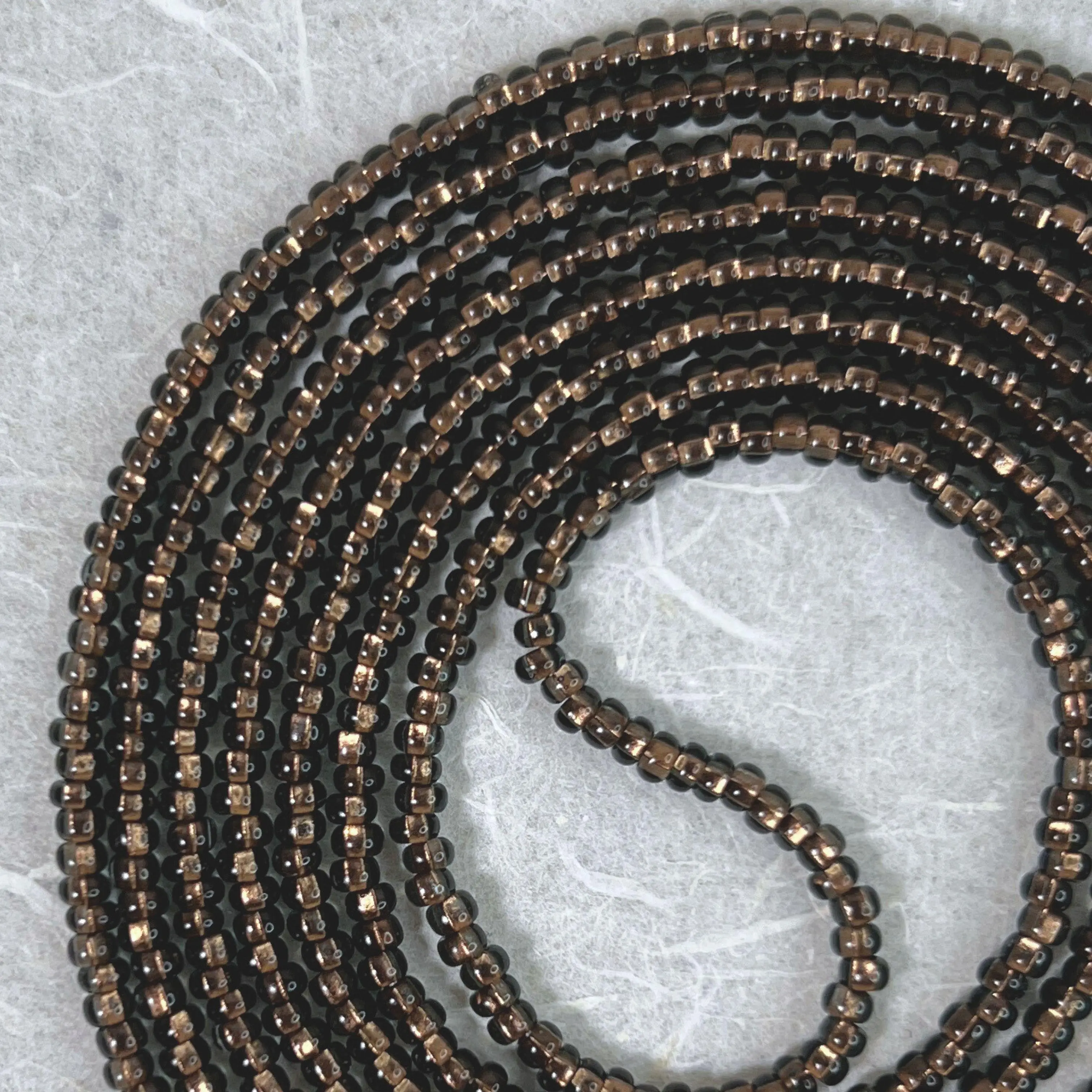 CHAI - Tie On Waist Beads - 45 to 60 inches Waistbeads - Brown Waistbeads - Fall Waistbeads - Beaded Fashion Body Jewelry