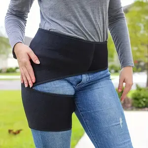 Adjustable Hip Compression Support Wrap for Thigh & Buttock Muscles - Stabilizing, Velcro Design, Machine Washable.