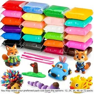 Colorful Air Dry Clay Pack, Safe Non-Toxic Clay with Sculpting Tools, DIY Crafts Kit for Beginners & Kids Ages 3+, Model Xinghao 001