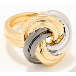 David Markstein Bronze Dimensional Love Knot Ring