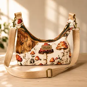 Velda Curve Bag – Woodland Mushroom Edition